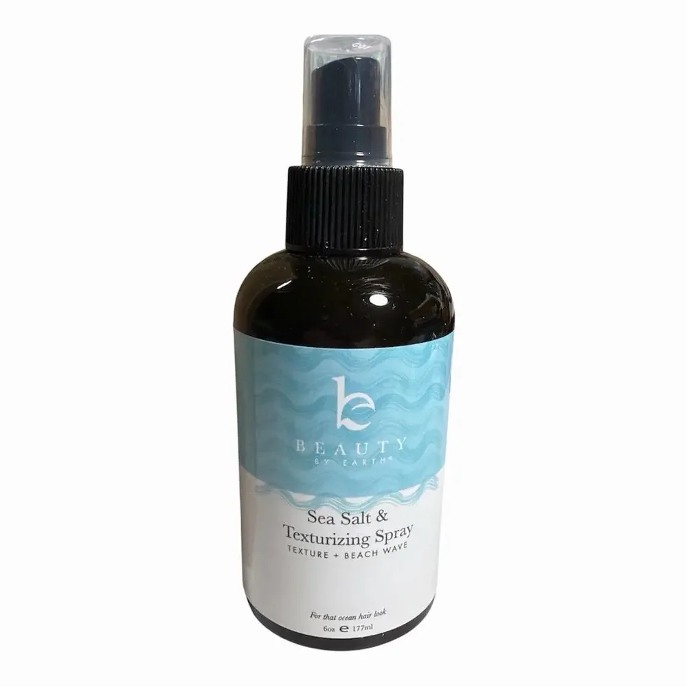 Beauty by Earth Sea Salt Spray for Textured Texturizing Beach Waves Hair New
